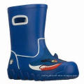 Men's Safety Plastic Rain Boot, Waterproof, Anti-acid, Customized Colors, Patterns Accepted